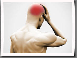 sharp pain in back of head