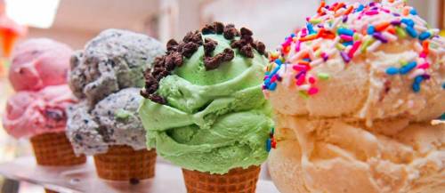 Limited calories in ice cream diet