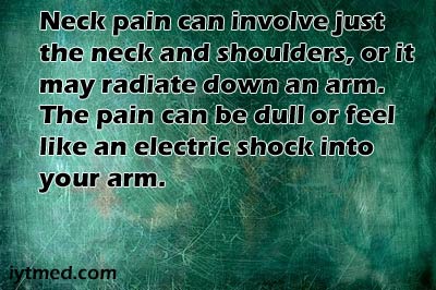 left side neck pain when breathing in