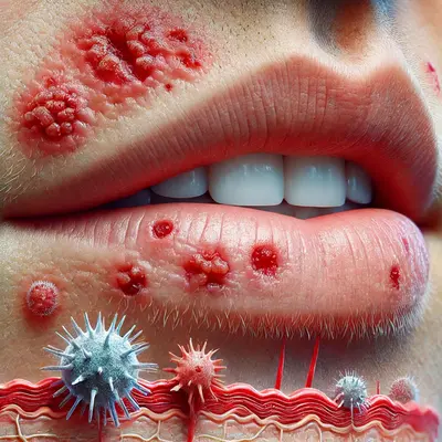 Skin Rash around Mouth