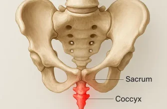Tailbone pain from sitting, coccyx anatomy, lower spine discomfort relief