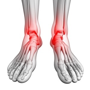 pain in feet when standing
