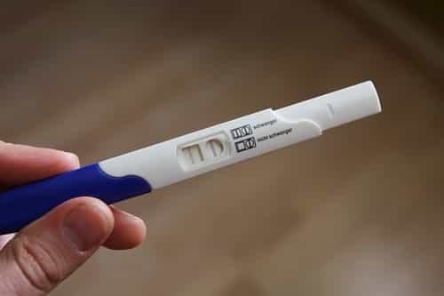 german woman has pregnancy test in Miami