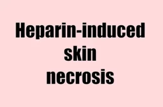 Heparin-induced skin necrosis
